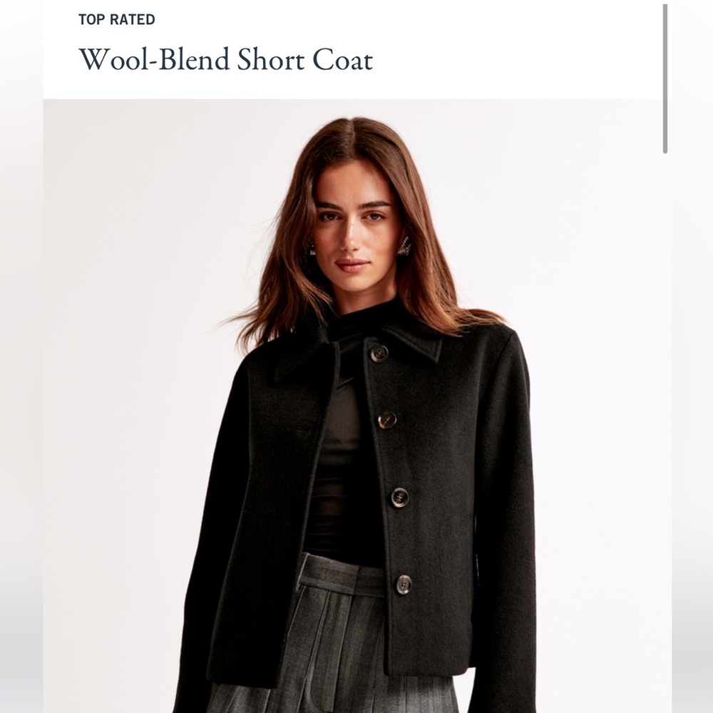ABERCROMBIE Wool Blend Short Coat